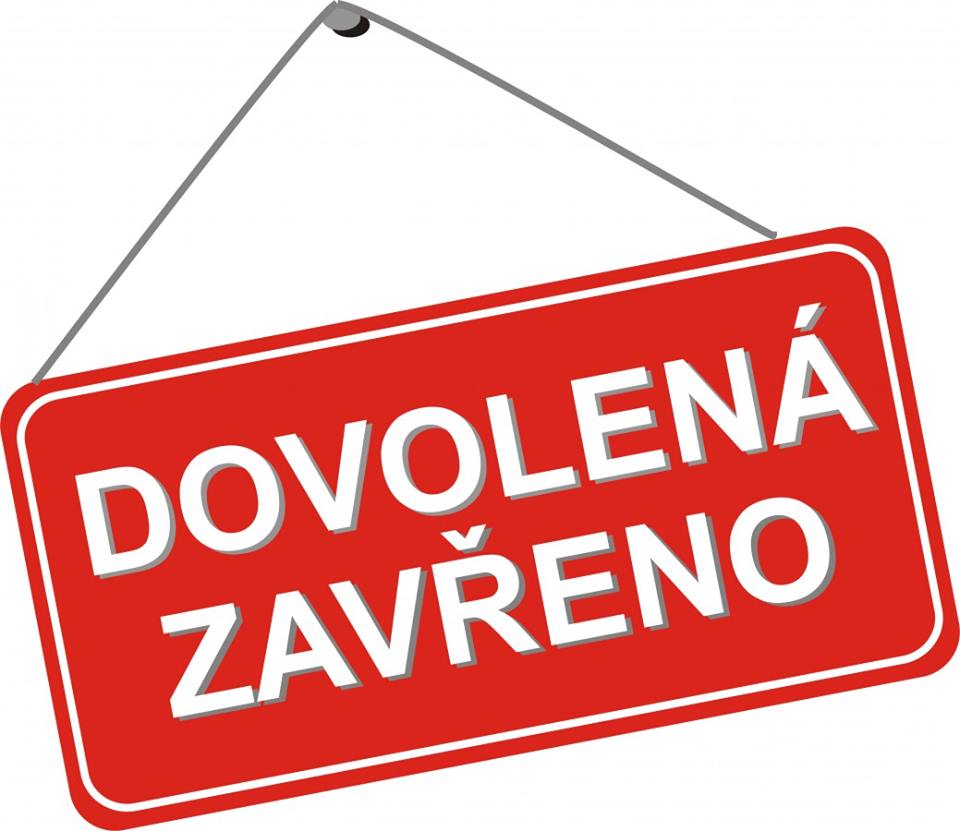 dovolená zavřeno