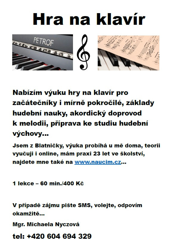 Hra na klavír