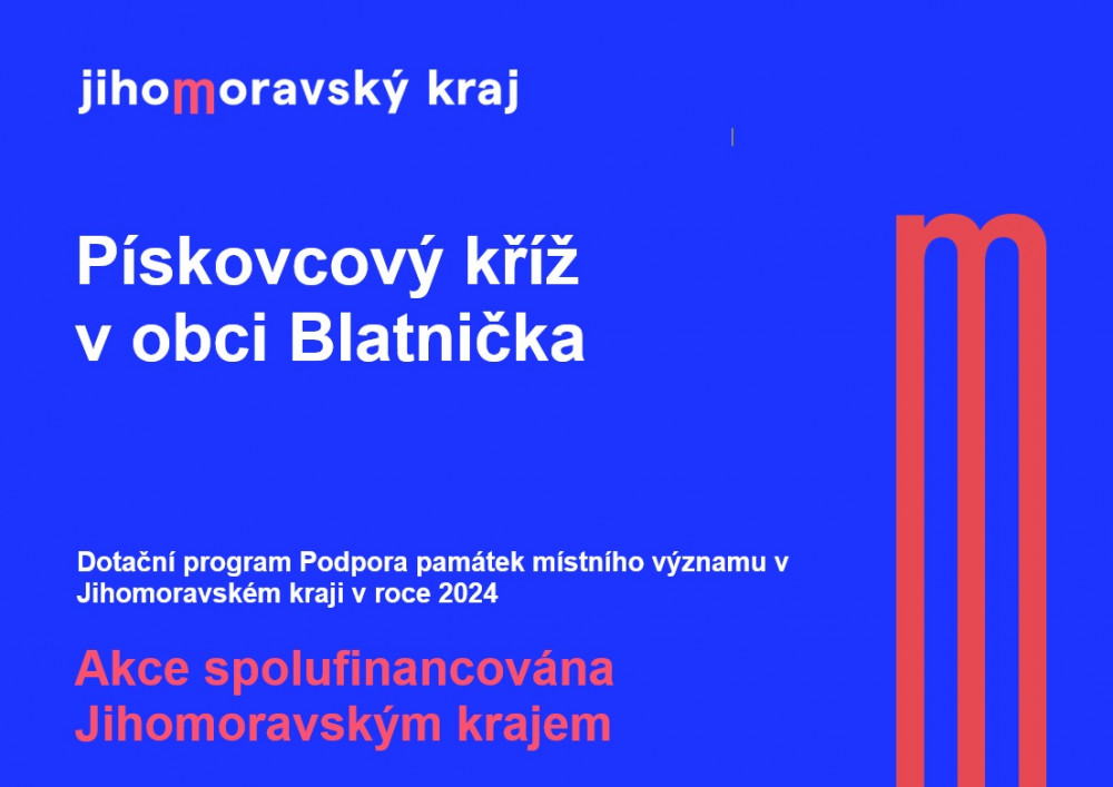 Publicita pískovcový Sedlářův kříž